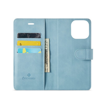 iPhone 16 Pro Max - Aqua Blue - 2 in 1 Book Case