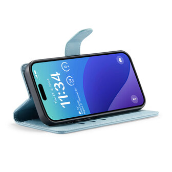 iPhone 16 Pro Max - Aqua Blue - 2 in 1 Book Case