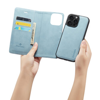 iPhone 16 Pro Max - Aqua Blue - 2 in 1 Book Case