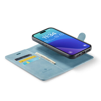 iPhone 16 Pro Max - Aqua Blue - 2 in 1 Book Case
