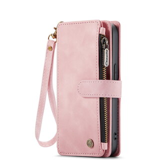 iPhone SE (2022) / SE (2020) / 8 / 7 - Pale Pink - Book Case met Rits