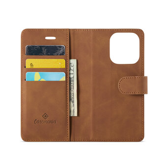 iPhone 16 Pro - Sienna Brown - 2 in 1 Book Case