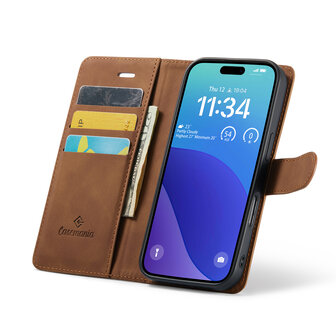 iPhone 16 Pro - Sienna Brown - 2 in 1 Book Case