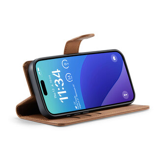 iPhone 16 Pro - Sienna Brown - 2 in 1 Book Case