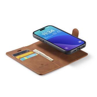 iPhone 16 Pro - Sienna Brown - 2 in 1 Book Case