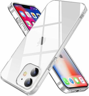 iPhone 12 Mini - Back Cover &amp;amp; 2X Glas - Transparant