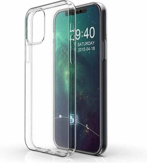 iPhone 12 Mini - Back Cover &amp;amp; 2X Glas - Transparant