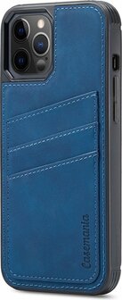iPhone 12 Pro Max - Back Cover met Kaarthouder - Navy Blue