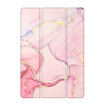 Samsung Tab A9 Plus - Marmer Roze - Smart Cover