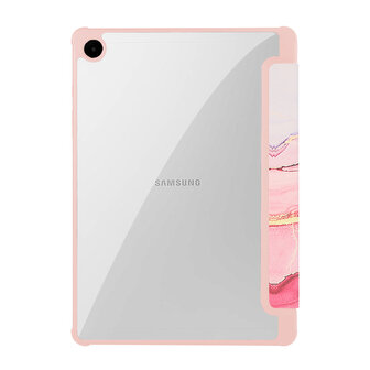 Samsung Tab A9 Plus - Marmer Roze - Smart Cover