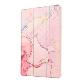 Samsung Tab A9 Plus - Marmer Roze - Smart Cover