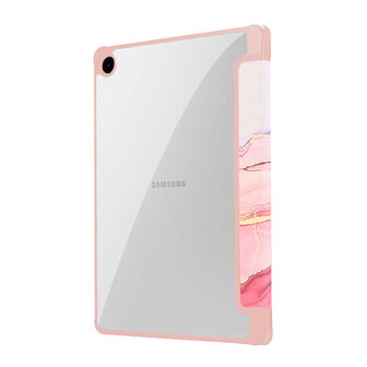 Samsung Tab A9 Plus - Marmer Roze - Smart Cover