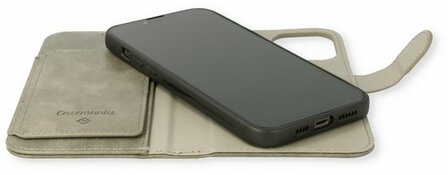 iPhone 11 Grijs - 2 in 1 HQ Book met Extra Vakken