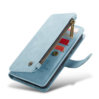 Samsung A55 - Aqua Blue - Book Case met Rits