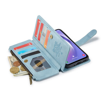 Samsung A55 - Aqua Blue - Book Case met Rits