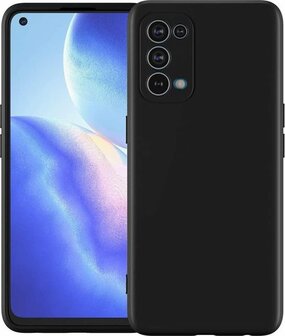 Find X3 Lite 5G - Siliconen Back Cover - Zwart