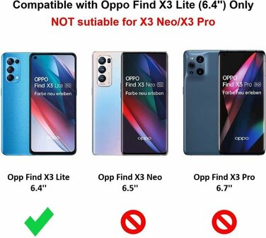 Find X3 Lite 5G - Siliconen Back Cover - Zwart