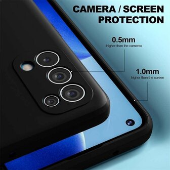 Find X3 Lite 5G - Siliconen Back Cover - Zwart