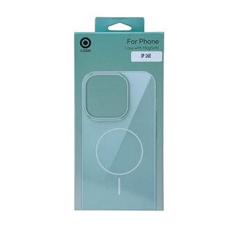 iPhone 16e - Laurel Green - Glitter Siliconen MagSafe Back Cover
