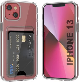 iPhone 13 - Back Cover met Kaarthouder - Transparant