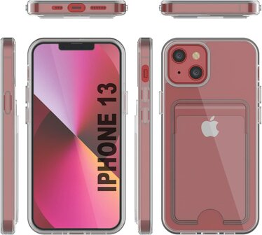iPhone 13 - Back Cover met Kaarthouder - Transparant