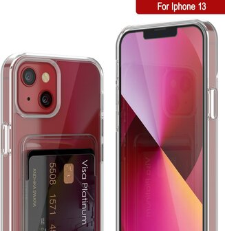iPhone 13 - Back Cover met Kaarthouder - Transparant