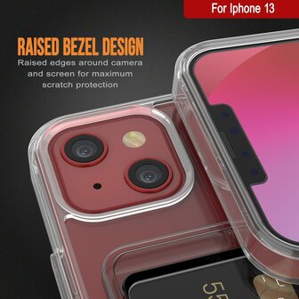 iPhone 13 - Back Cover met Kaarthouder - Transparant