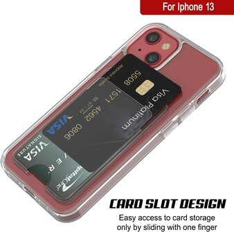 iPhone 13 - Back Cover met Kaarthouder - Transparant