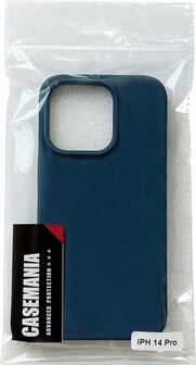 iPhone 14 Pro - HQ TPU Back Cover - Donker Blauw
