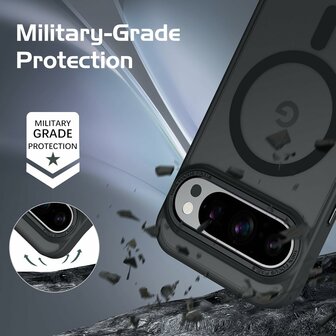 Pixel 9 - Zwart - Matte Armor - Geschikt voor MagSafe