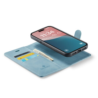 iPhone 16 Plus - Aqua Blue - 2 in 1 Book Case