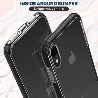 iPhone XR Zwart - Gel Armor Back Cover
