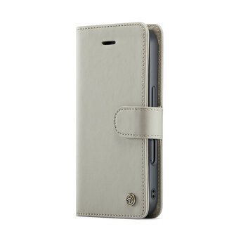iPhone 16 Plus - 2 in 1 Book Case - Smoke Gray