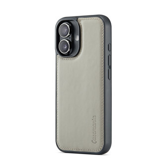 iPhone 16 Plus - 2 in 1 Book Case - Smoke Gray