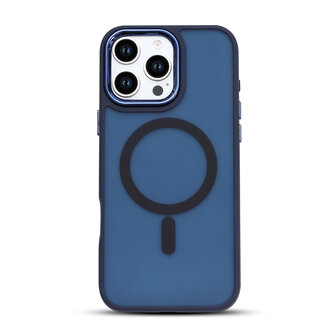 iPhone 16 Pro Max - Blauw - Matte Armor - Geschikt voor MagSafe