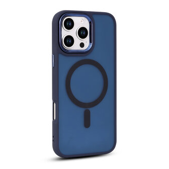iPhone 16 Pro Max - Blauw - Matte Armor - Geschikt voor MagSafe