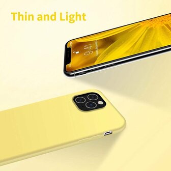 iPhone 11 Pro Max - Back Cover &amp;amp; Glas - Geel