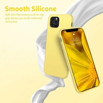 iPhone 11 Pro Max - Back Cover &amp;amp; Glas - Geel