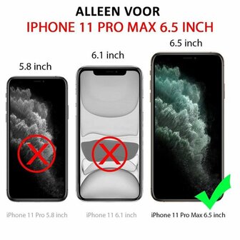 iPhone 11 Pro Max - Back Cover &amp;amp; Glas - Geel