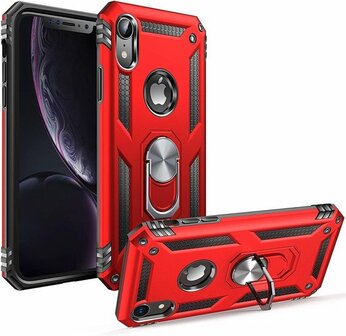 iPhone XR - Armor met Kickstand Ring - Goud