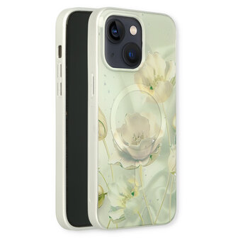 iPhone 15 Plus Groen - MagSafe TPU Marmer