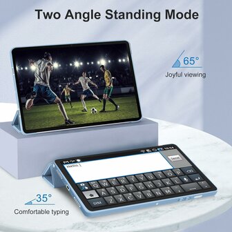 Samsung Tab A9 Plus - Licht Blauw - Smart Cover
