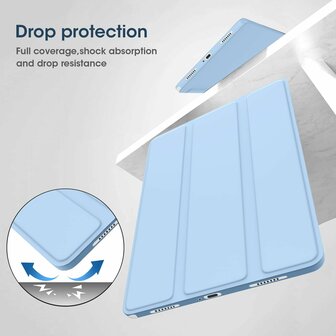 Samsung Tab A9 Plus - Licht Blauw - Smart Cover