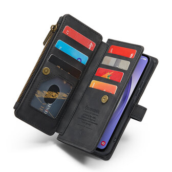 Samsung A55 - Charcoal Gray - Book Case met Rits
