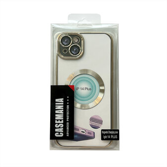 iPhone 14 Plus Goud - TPU Back Cover Geschikt voor Magsafe