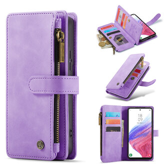 Samsung A14 Bright Lila - Book Case met Rits