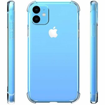 iPhone 11 - Anti Shock &amp;amp; 2X Glas - Transparant