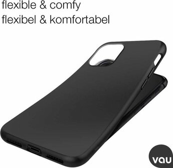 iPhone 11 Pro Max - Siliconen Back Cover - Zwart