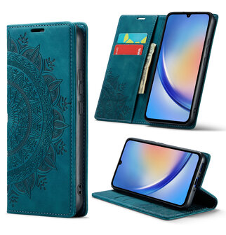 Samsung A55 - Emerald Green - Mandala Book Case