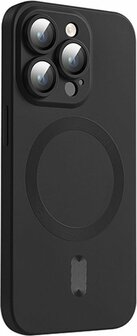 iPhone 16 Pro - Zwart - Matte Siliconen MagSafe Back Cover